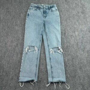 PAIGE Jeans Womens‎ 25 (26x25) Stella Louella Destructed Distressed Light Wash